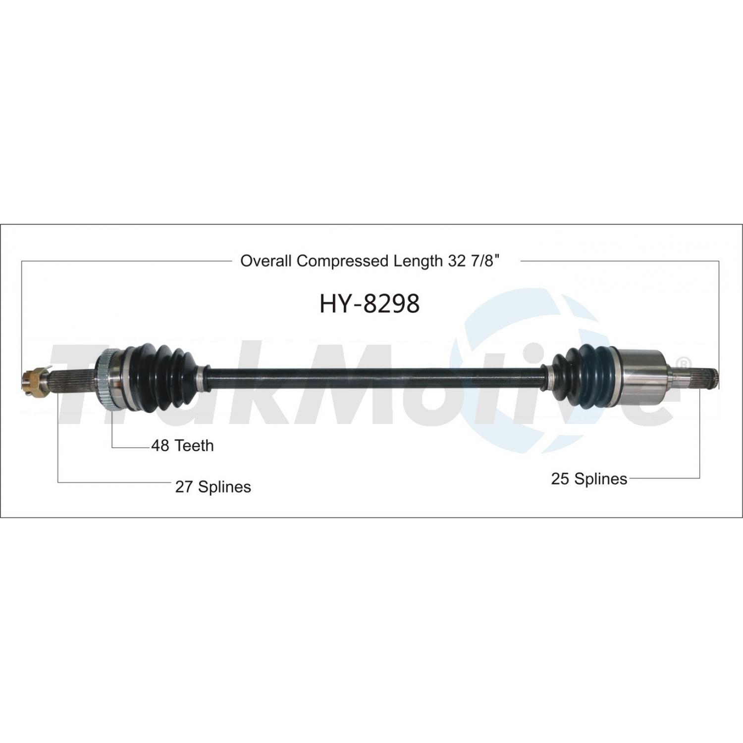 TrakMotive HY8298 - CV Axle Shaft TrakMotive HY8298 CV Axle Shaft product image 1 of 3