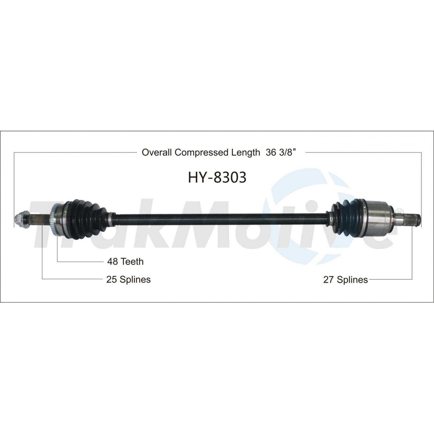 TrakMotive HY8303 - CV Axle Shaft TrakMotive HY8303 CV Axle Shaft product image 1 of 3