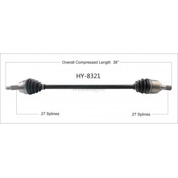 TrakMotive HY8321 - CV Axle Shaft TrakMotive HY8321 CV Axle Shaft product image 1 of 3