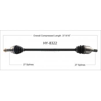 TrakMotive HY8322 CV Axle Shaft product image 1 of 3