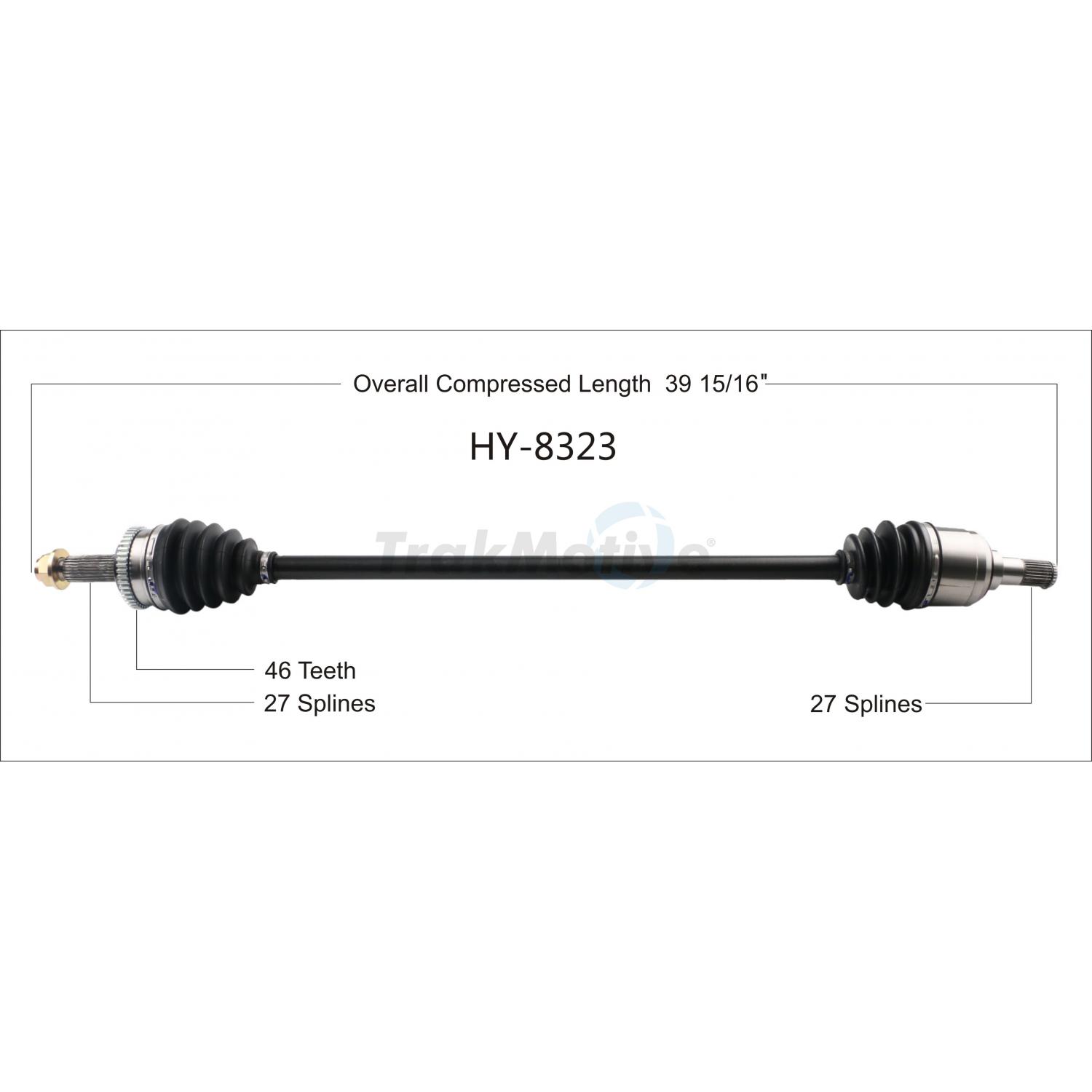 TrakMotive HY8323 - CV Axle Shaft TrakMotive HY8323 CV Axle Shaft product image 1 of 3