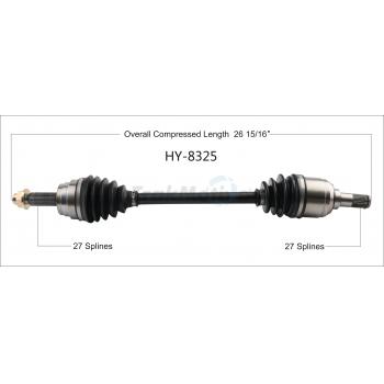 TrakMotive HY8325 CV Axle Shaft product image 1 of 3