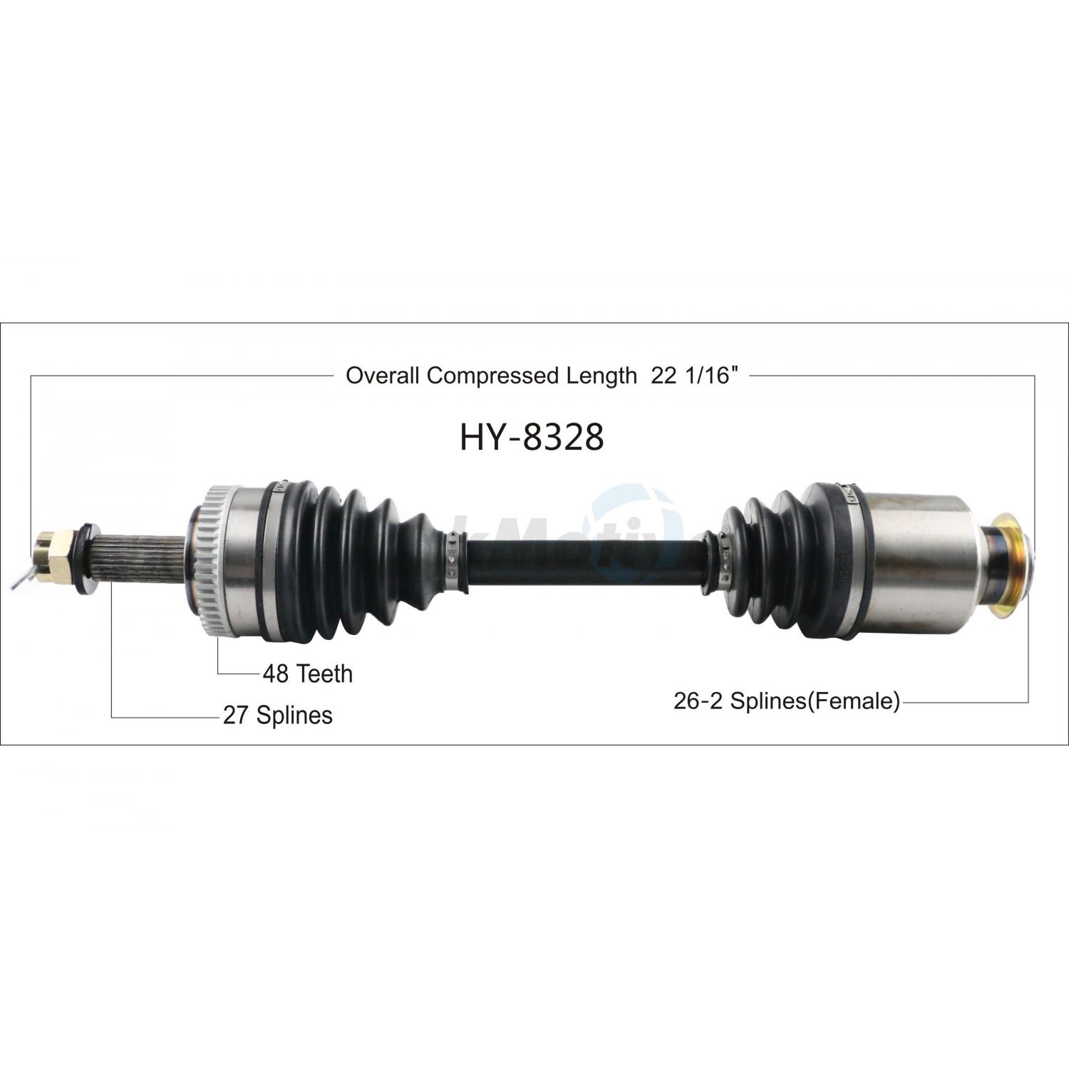 TrakMotive HY8328 - CV Axle Shaft TrakMotive HY8328 CV Axle Shaft product image 1 of 3