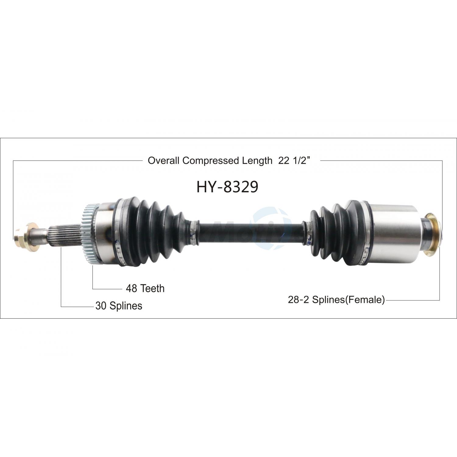 TrakMotive HY8329 - CV Axle Shaft TrakMotive HY8329 CV Axle Shaft product image 1 of 3