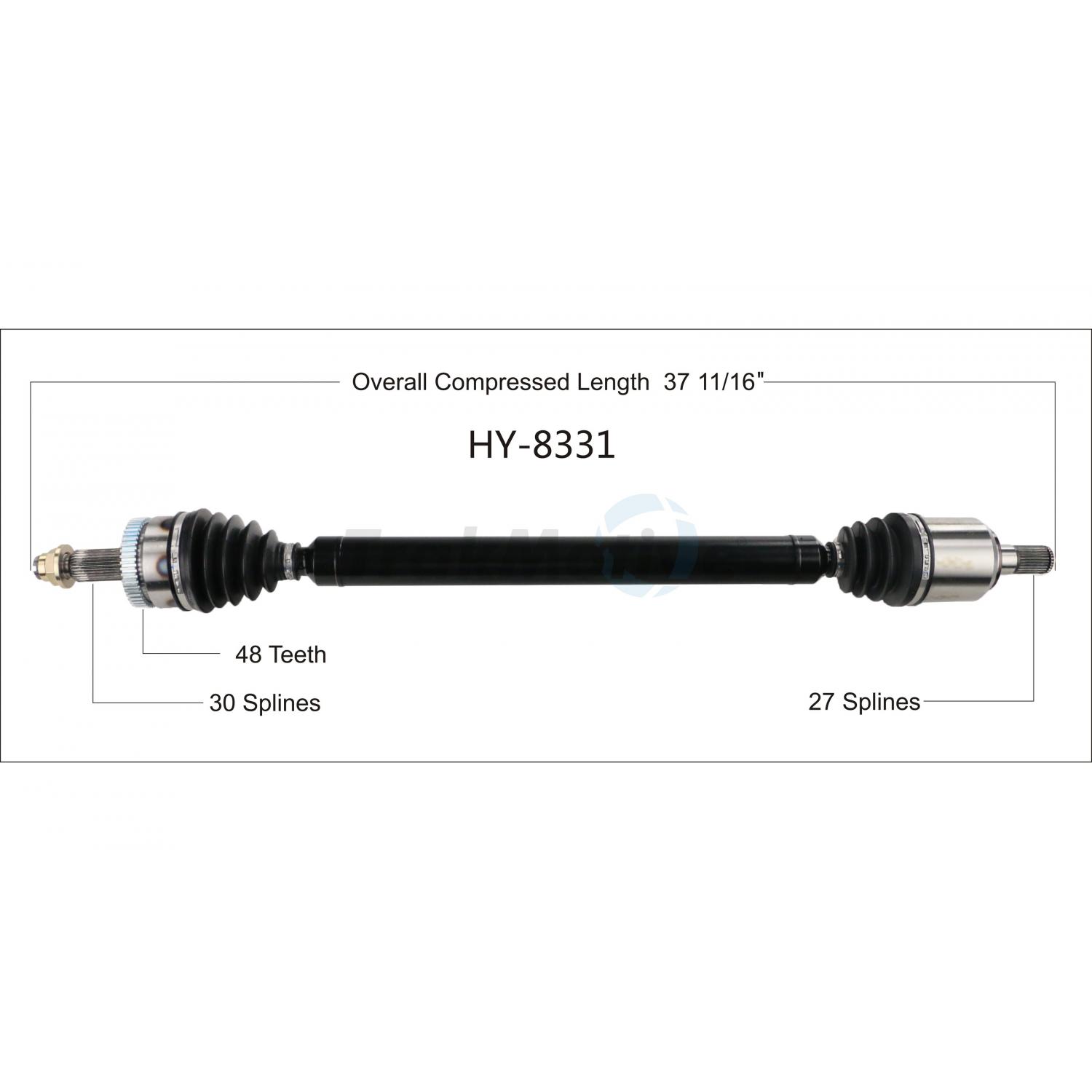 TrakMotive HY8331 - CV Axle Shaft TrakMotive HY8331 CV Axle Shaft product image 1 of 3