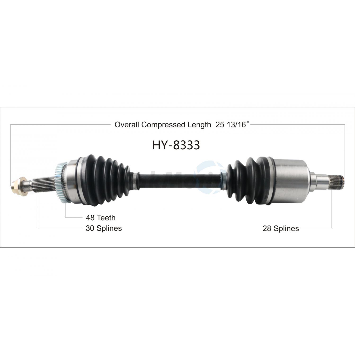 TrakMotive HY8333 CV Axle Shaft product image 1 of 3