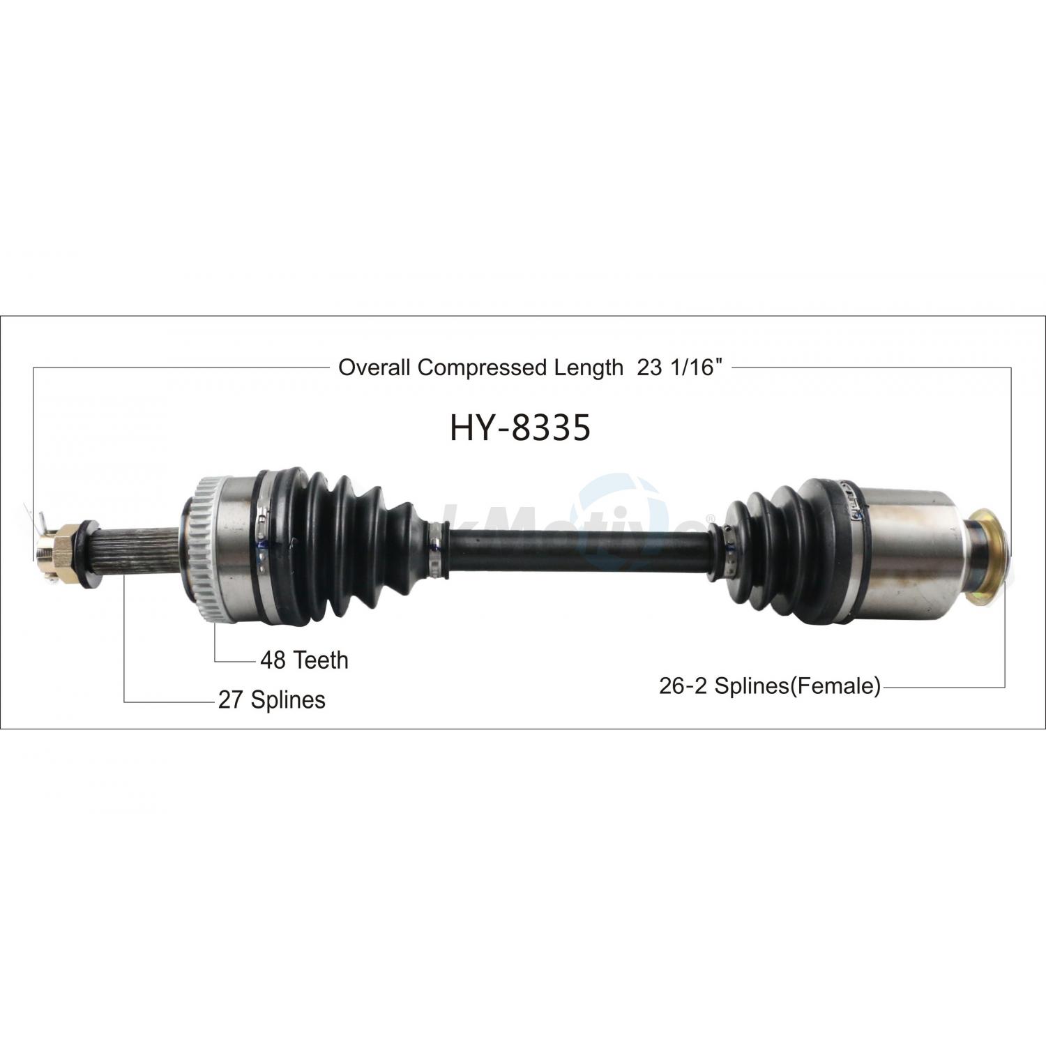 TrakMotive HY8335 - CV Axle Shaft TrakMotive HY8335 CV Axle Shaft product image 1 of 3