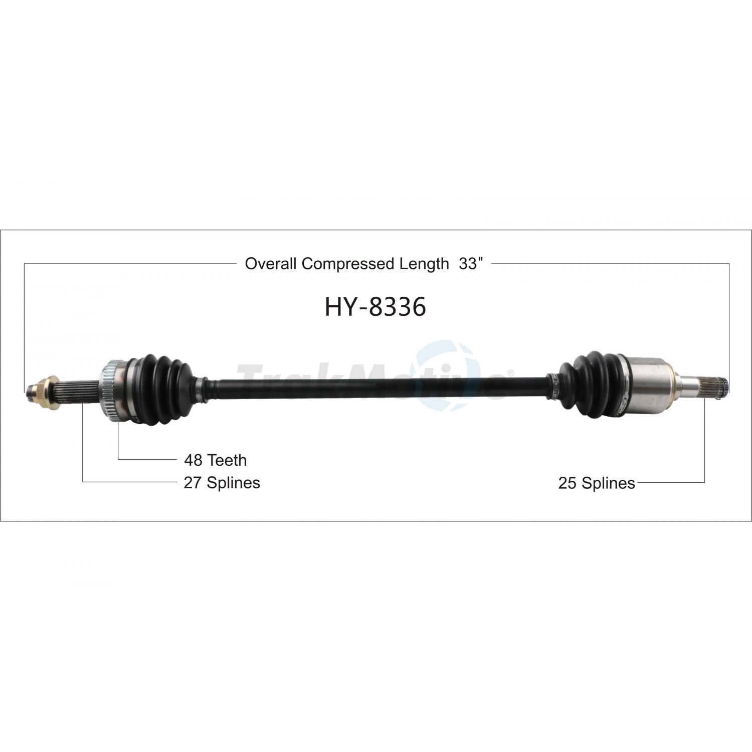 TrakMotive HY8336 - CV Axle Shaft TrakMotive HY8336 CV Axle Shaft product image 1 of 3