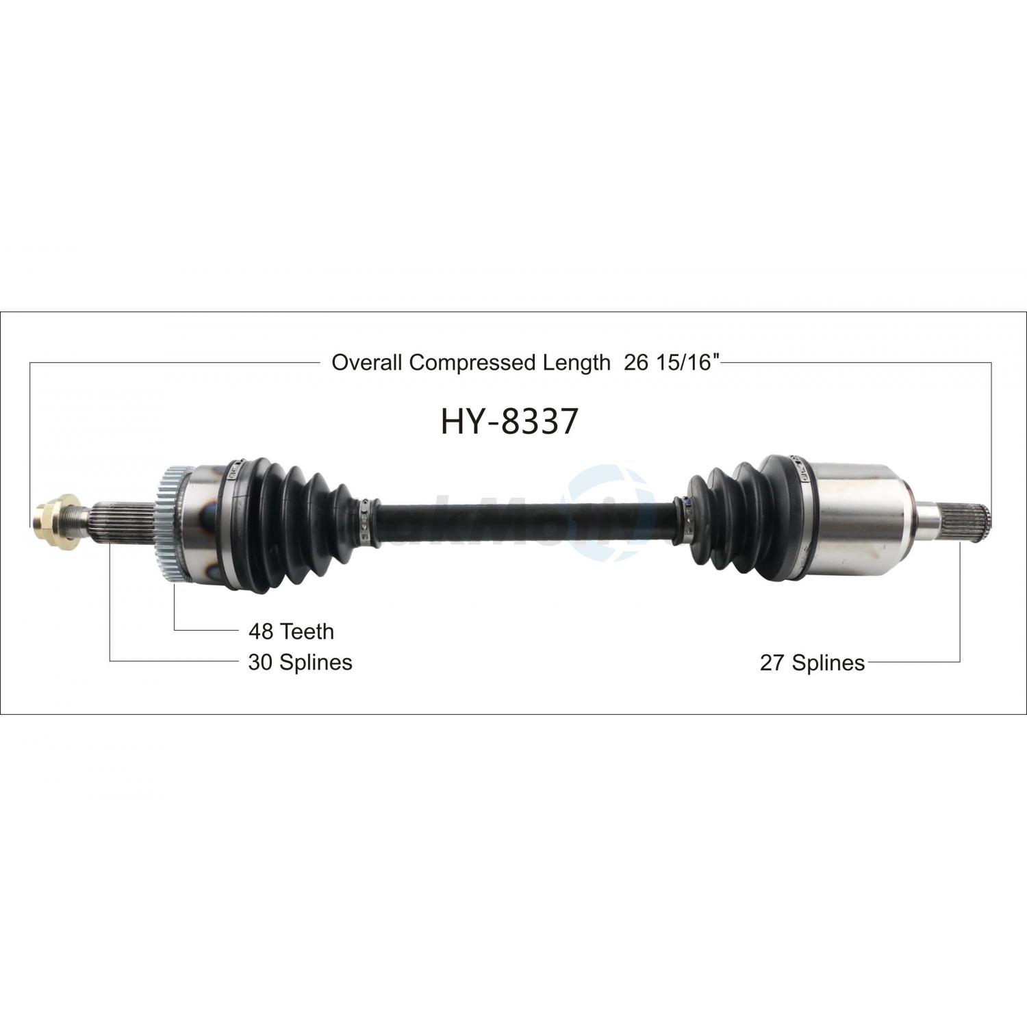 TrakMotive HY8337 - CV Axle Shaft TrakMotive HY8337 CV Axle Shaft product image 1 of 3