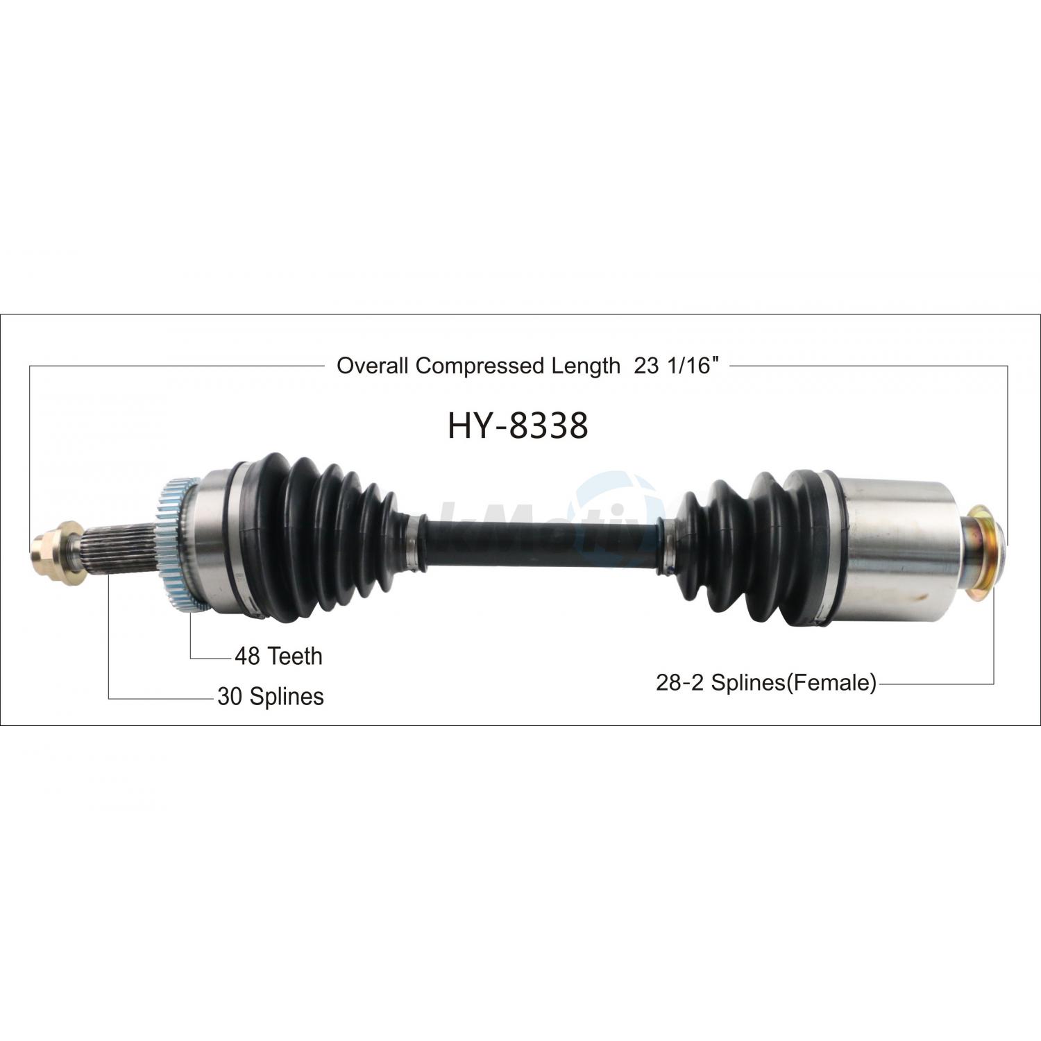 TrakMotive HY8338 - CV Axle Shaft TrakMotive HY8338 CV Axle Shaft product image 1 of 3