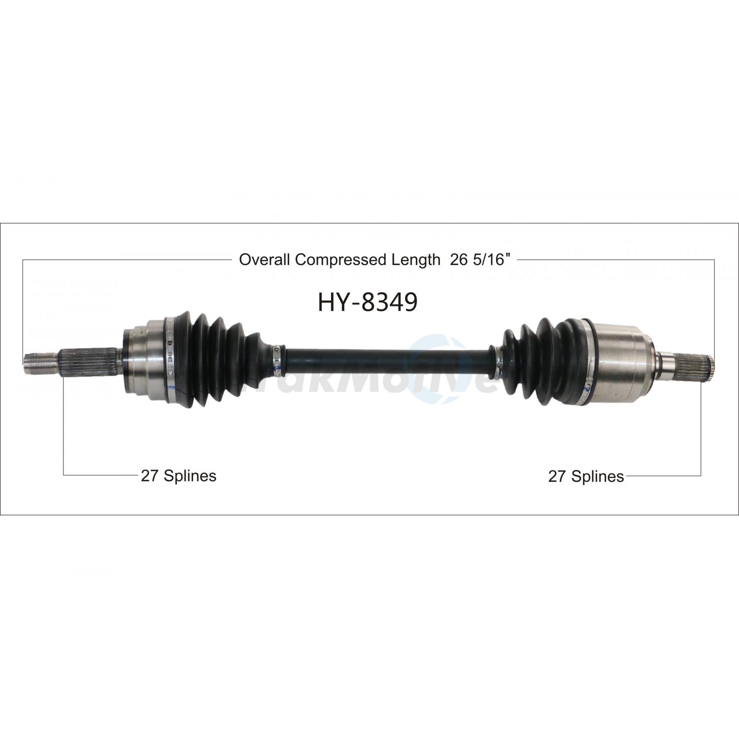 TrakMotive HY8349 - CV Axle Shaft TrakMotive HY8349 CV Axle Shaft product image 1 of 3