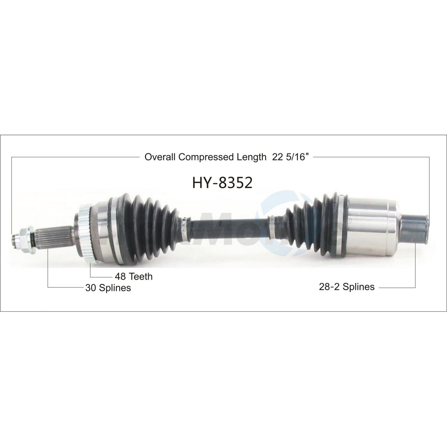 TrakMotive HY8352 - CV Axle Shaft TrakMotive HY8352 CV Axle Shaft product image 1 of 3