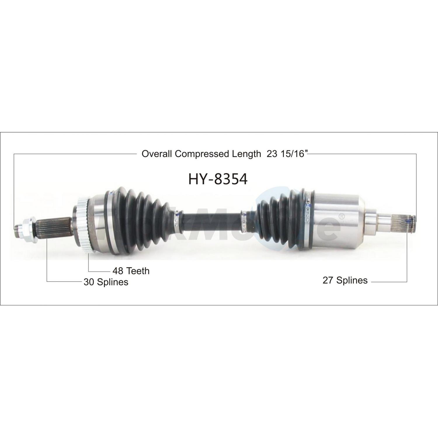 TrakMotive HY8354 - CV Axle Shaft TrakMotive HY8354 CV Axle Shaft product image 1 of 3