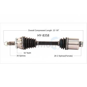 TrakMotive HY8358 CV Axle Shaft product image 1 of 3