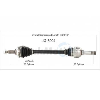 TrakMotive JG8004 CV Axle Shaft product image 1 of 3