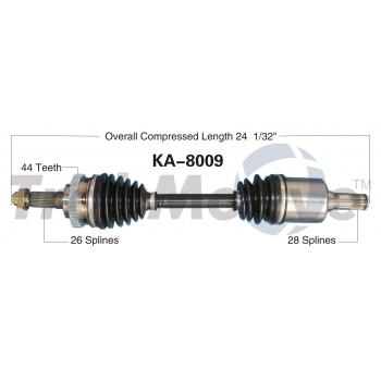 TrakMotive KA8009 - CV Axle Shaft TrakMotive KA8009 CV Axle Shaft product image 1 of 3