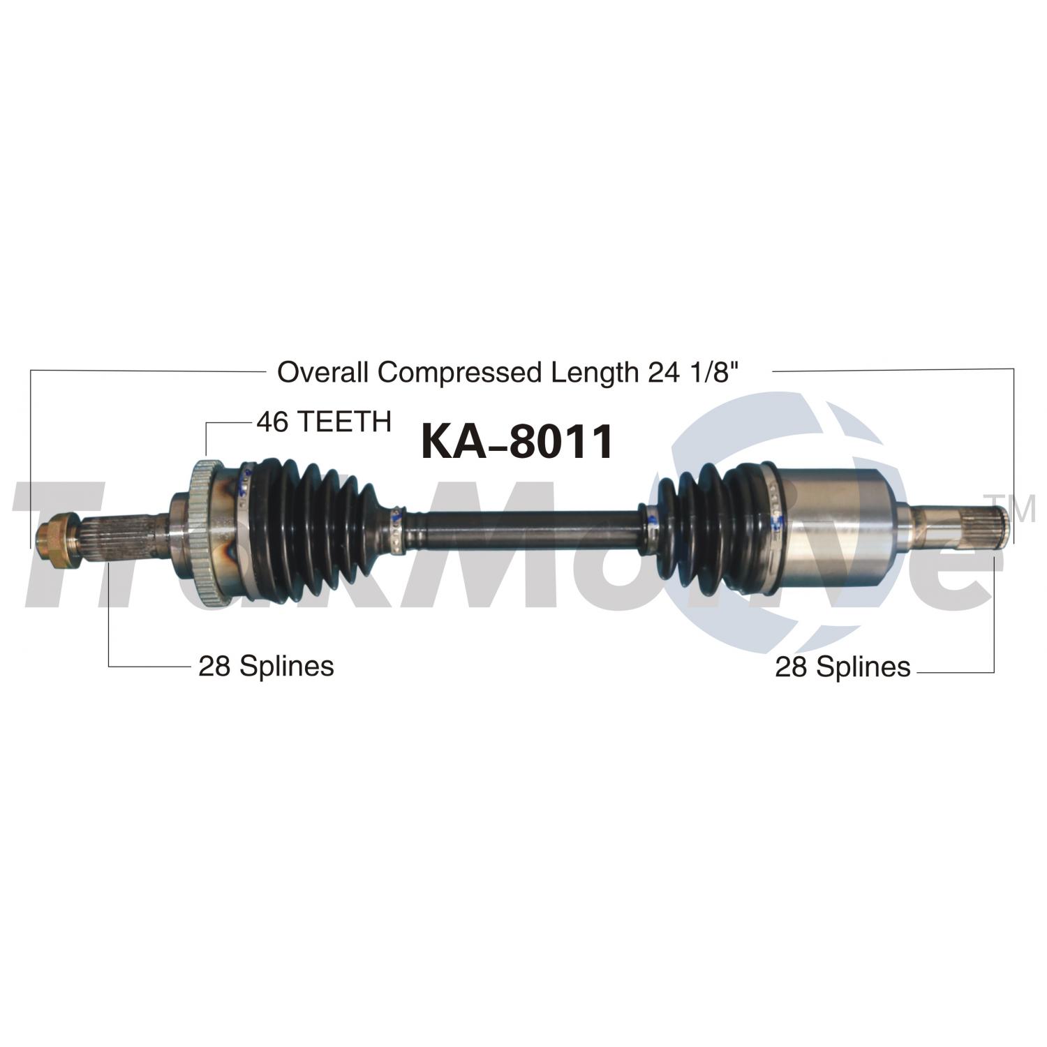 TrakMotive KA8011 - CV Axle Shaft TrakMotive KA8011 CV Axle Shaft product image 1 of 3