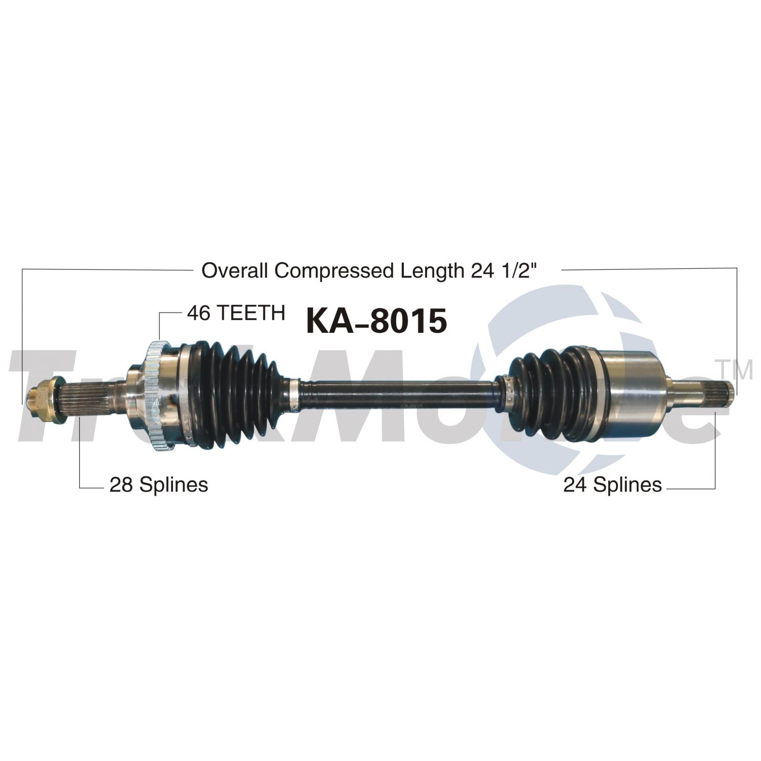 TrakMotive KA8015 - CV Axle Shaft TrakMotive KA8015 CV Axle Shaft product image 1 of 3