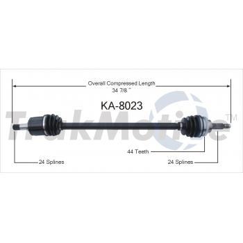 TrakMotive KA8023 CV Axle Shaft product image 1 of 3