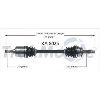 TrakMotive KA8025 CV Axle Shaft product image 1 of 3
