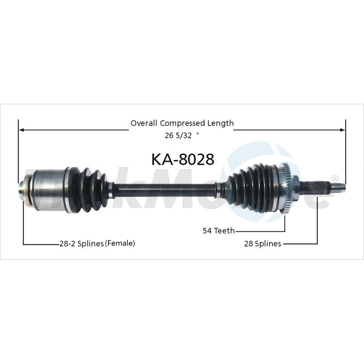 TrakMotive KA8028 - CV Axle Shaft TrakMotive KA8028 CV Axle Shaft product image 1 of 3