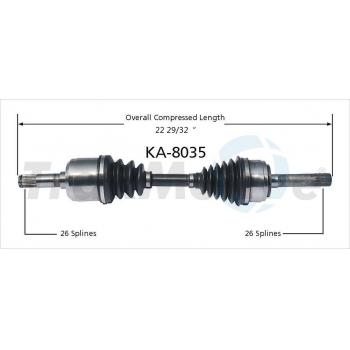 TrakMotive KA8035 CV Axle Shaft product image 1 of 3