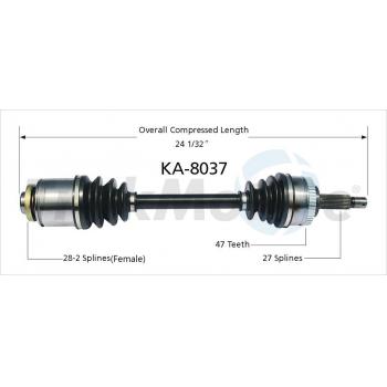 TrakMotive KA8037 - CV Axle Shaft TrakMotive KA8037 CV Axle Shaft product image 1 of 3