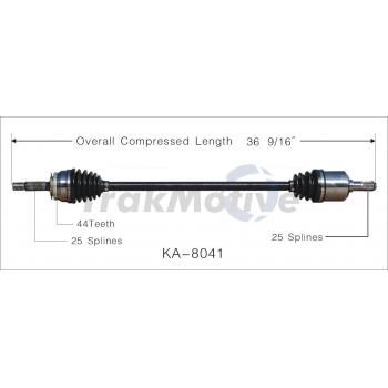 TrakMotive KA8041 - CV Axle Shaft TrakMotive KA8041 CV Axle Shaft product image 1 of 3