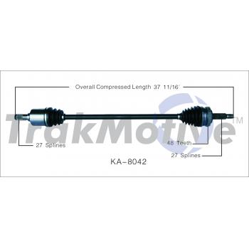 TrakMotive KA8042 - CV Axle Shaft TrakMotive KA8042 CV Axle Shaft product image 1 of 3