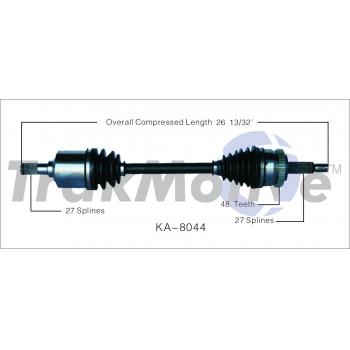 TrakMotive KA8044 CV Axle Shaft product image 1 of 3