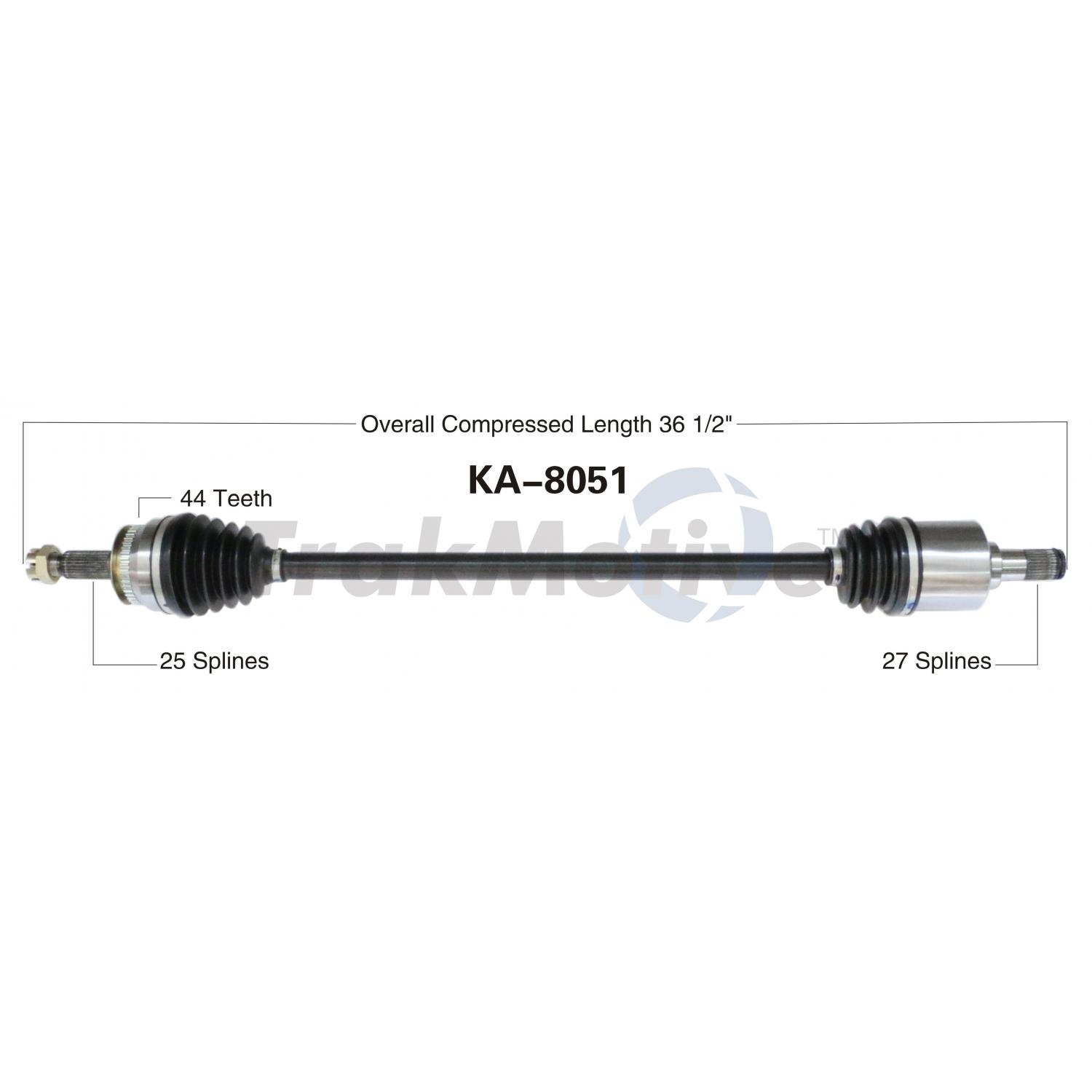 TrakMotive KA8051 - CV Axle Shaft TrakMotive KA8051 CV Axle Shaft product image 1 of 3