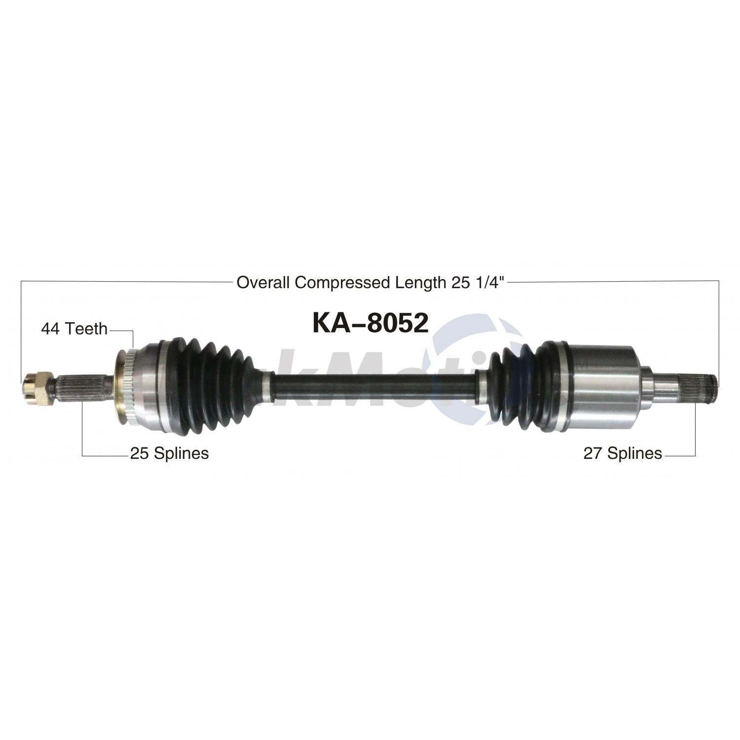 TrakMotive KA8052 CV Axle Shaft product image 1 of 3