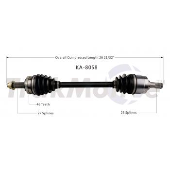 TrakMotive KA8058 CV Axle Shaft product image 1 of 3