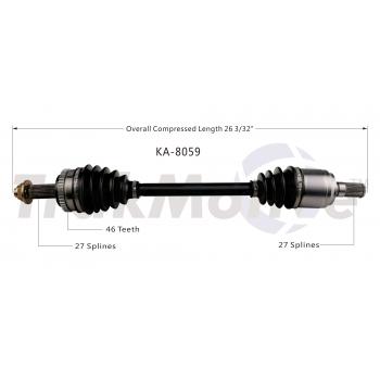 TrakMotive KA8059 - CV Axle Shaft TrakMotive KA8059 CV Axle Shaft product image 1 of 3