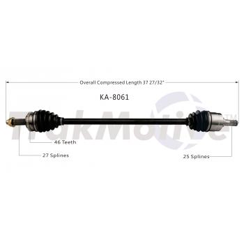 TrakMotive KA8061 CV Axle Shaft product image 1 of 3