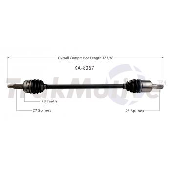 TrakMotive KA8067 CV Axle Shaft product image 1 of 3