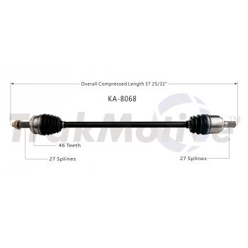 TrakMotive KA8068 CV Axle Shaft product image 2 of 4