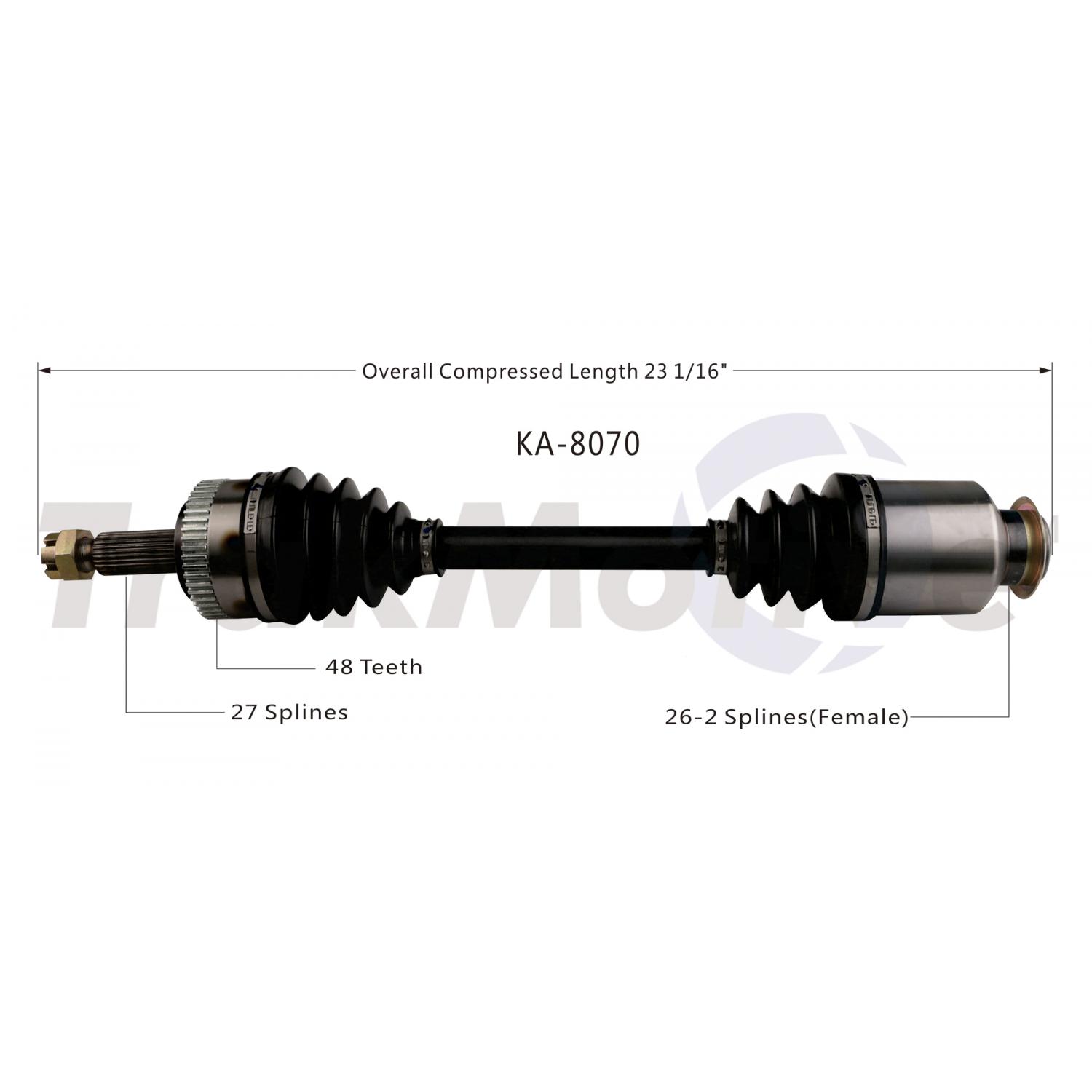 TrakMotive KA8070 - CV Axle Shaft TrakMotive KA8070 CV Axle Shaft product image 1 of 3