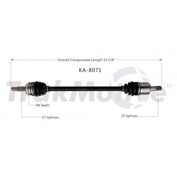 TrakMotive KA8071 CV Axle Shaft product image 1 of 3