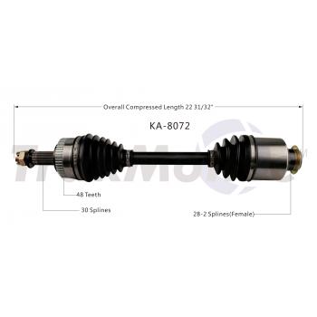 TrakMotive KA8072 CV Axle Shaft product image 1 of 3
