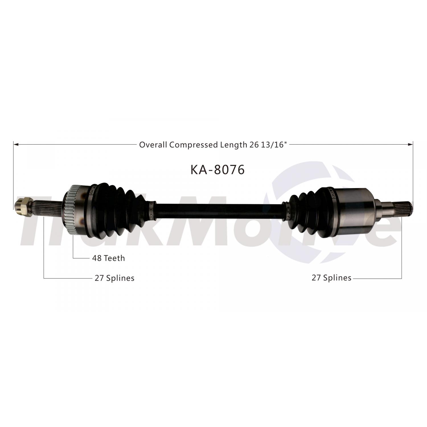 TrakMotive KA8076 CV Axle Shaft product image 1 of 3