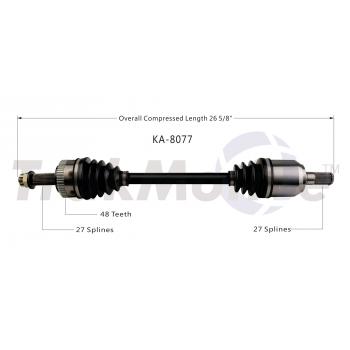 TrakMotive KA8077 CV Axle Shaft product image 1 of 3