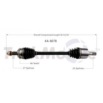 TrakMotive KA8078 - CV Axle Shaft TrakMotive KA8078 CV Axle Shaft product image 1 of 3