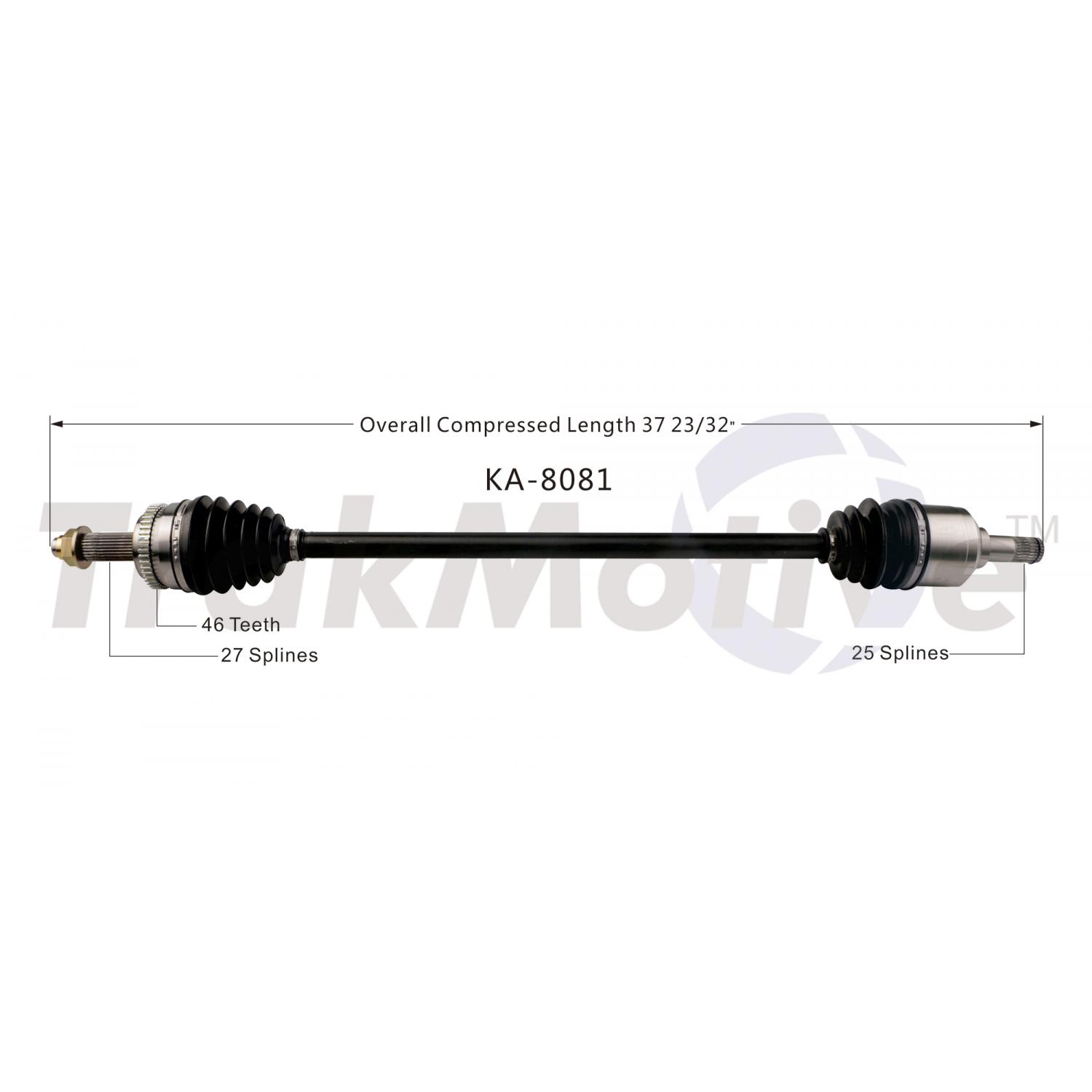 TrakMotive KA8081 CV Axle Shaft product image 1 of 3