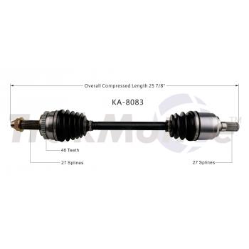 TrakMotive KA8083 - CV Axle Shaft TrakMotive KA8083 CV Axle Shaft product image 1 of 3