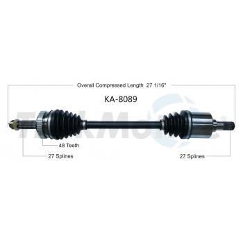 TrakMotive KA8089 CV Axle Shaft product image 1 of 3