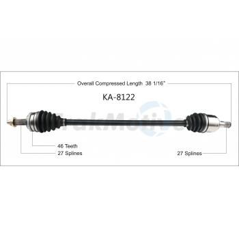 TrakMotive KA8122 - CV Axle Shaft TrakMotive KA8122 CV Axle Shaft product image 1 of 3