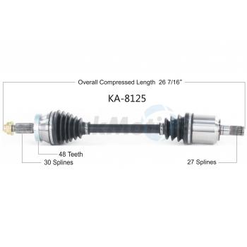 TrakMotive KA8125 - CV Axle Shaft TrakMotive KA8125 CV Axle Shaft product image 1 of 3
