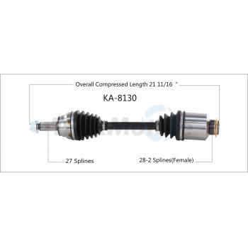 TrakMotive KA8130 CV Axle Shaft product image 1 of 3