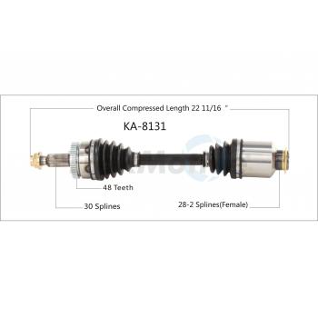 TrakMotive KA8131 CV Axle Shaft product image 1 of 3